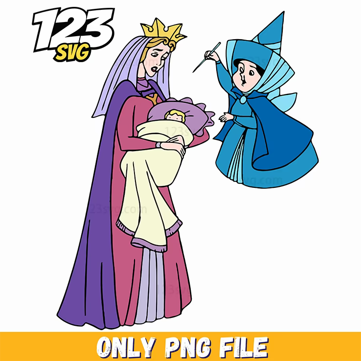 Aurora and Merryweather PNG, benito fan art png, latino sports png - 123SVG Store
