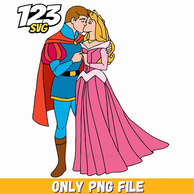 Aurora and Prince Phillip PNG, prince of darkness, kpop cartoon png - 123SVG Store
