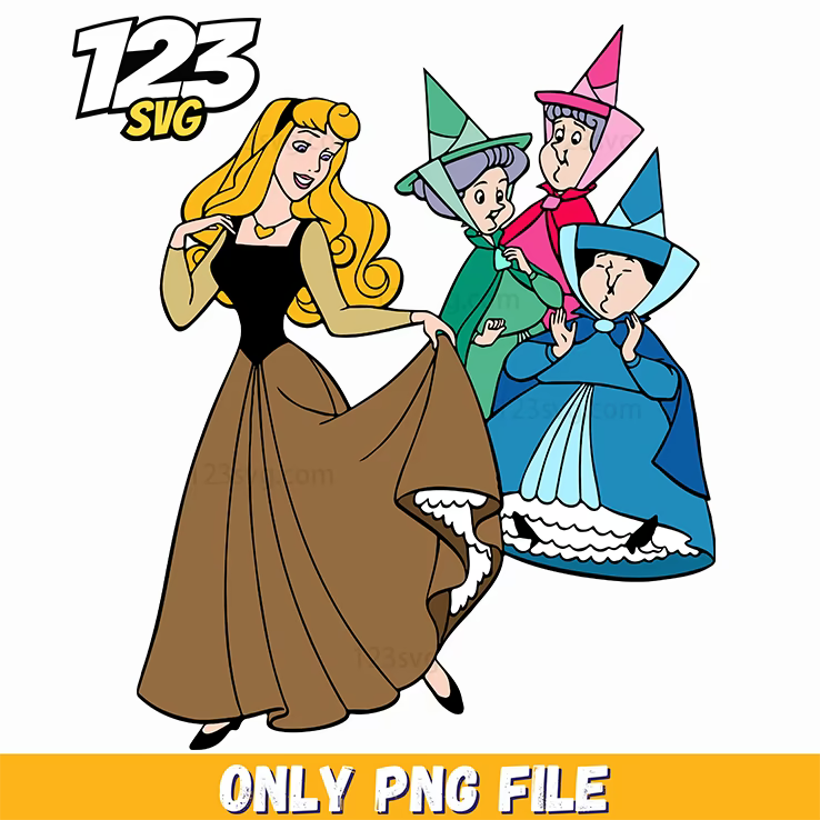 Aurora with Fairies PNG, kpop manhwa png, huntrix png - 123SVG Store