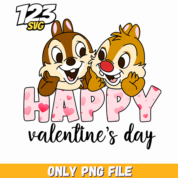 Chip And Dale Valentine, chip dale valentine's day, chip dale valentines day gift - 123SVG Store