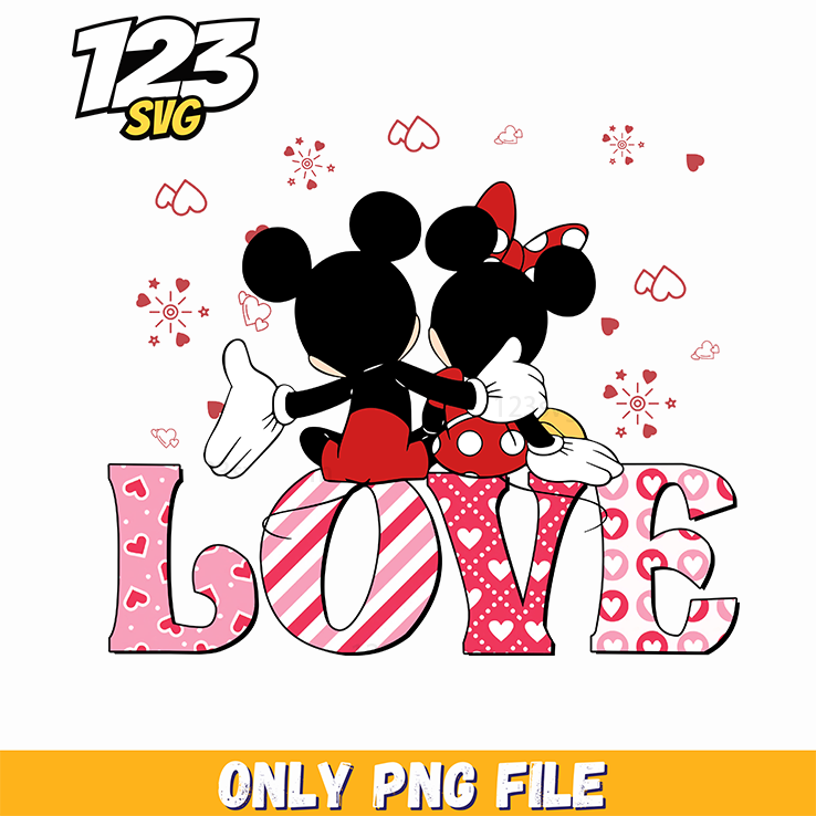 Disney Valentine Love PNG, valentine love disney, disney valentine png clipart - 123SVG Store