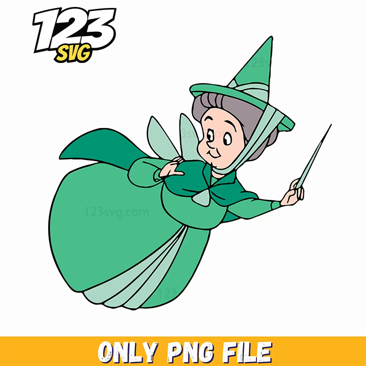 Fauna Flying Fairy PNG, kpop cartoon png, halloween png - 123SVG Store
