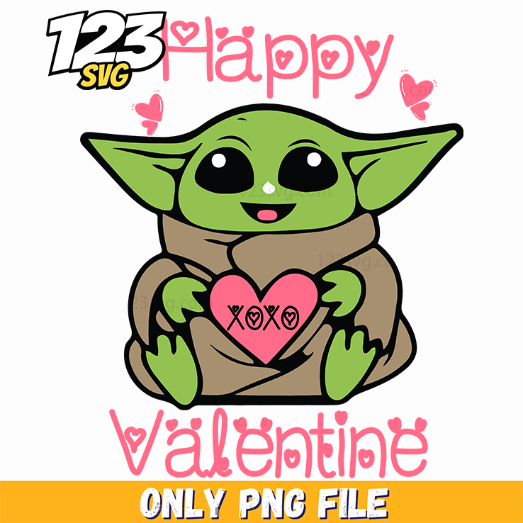 Grogu Valentine PNG, grogu valentine png free, grogu valentine png download - 123SVG Store