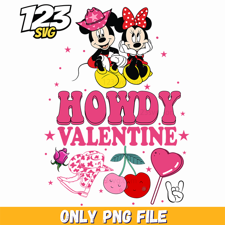 Howdy Valentine PNG, valentines png, valentine png images - 123SVG Store