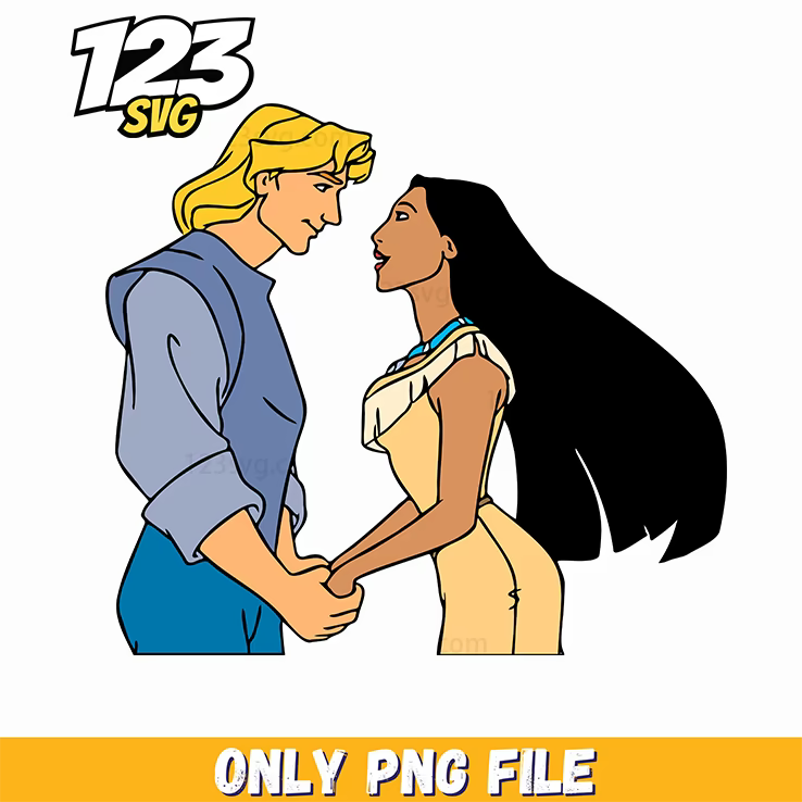 John Smith and Pocahontas PNG, demon idol png, kpop cartoon png - 123SVG Store