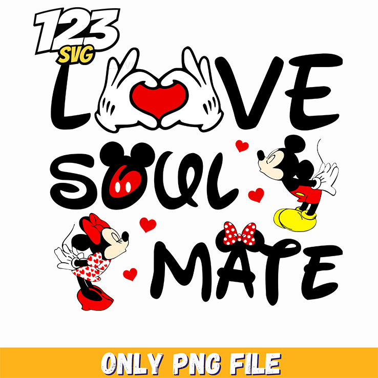 Love Soul Mate Disney Png, disney soulmate png, disney soulmate couples - 123SVG Store