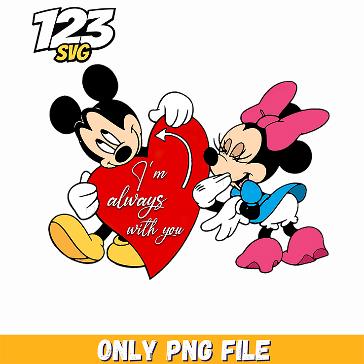 Mickey Minnie Love PNG, mickey minnie love, love mickey and minnie - 123SVG Store