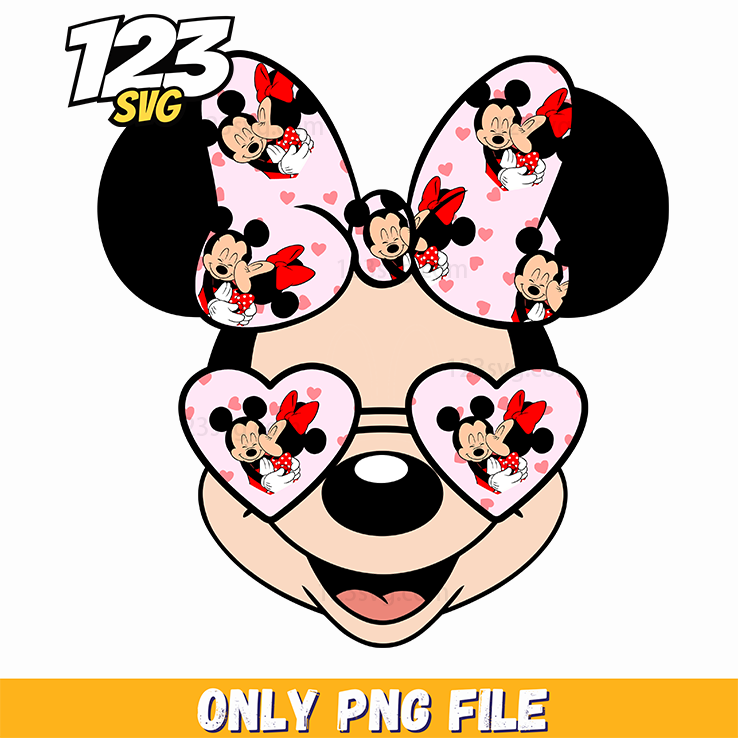 Minnie Leopard Face PNG, minnie mouse leopard face, minnie mouse leopard print face - 123SVG Store