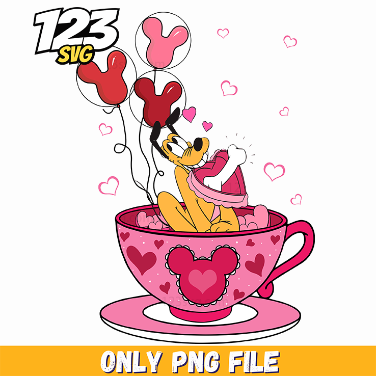 Minnie Valentine Coffee Cup PNG, Minnie Mouse Valentine Coffee Cup Free PNG, Minnie Mouse Valentine Coffee Cup PNG Free Download - 123SVG Store