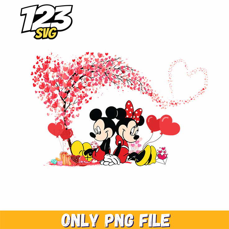Minnie Valentine Couple PNG, minnie valentine couple, disney minnie valentine - 123SVG Store