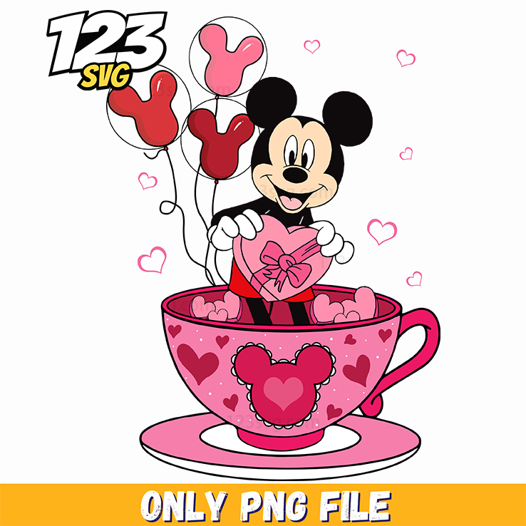 Minnie Valentine Cup PNG, minnie valentine cup, minnie valentine cup cartoon - 123SVG Store