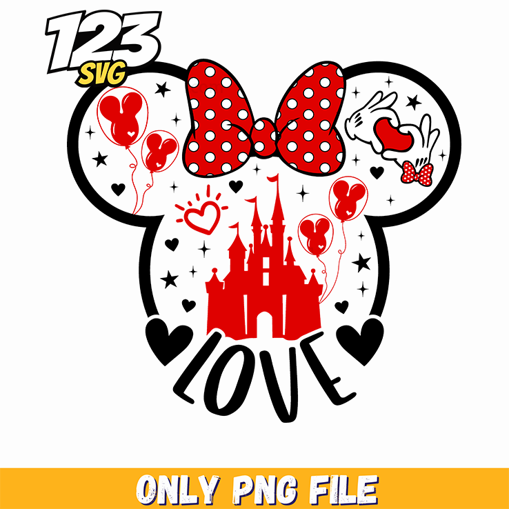 Minnie Valentine Grunge PNG, minnie grunge png, minnie valentine png grunge - 123SVG Store