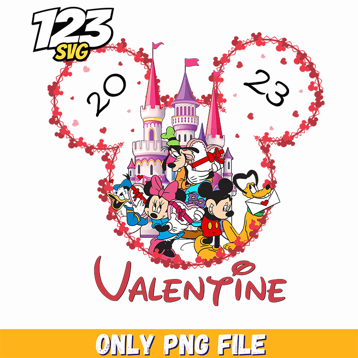 Minnie Valentine Heart Wreath PNG, minnie valentine heart wreath, minnie heart wreath valentine - 123SVG Store