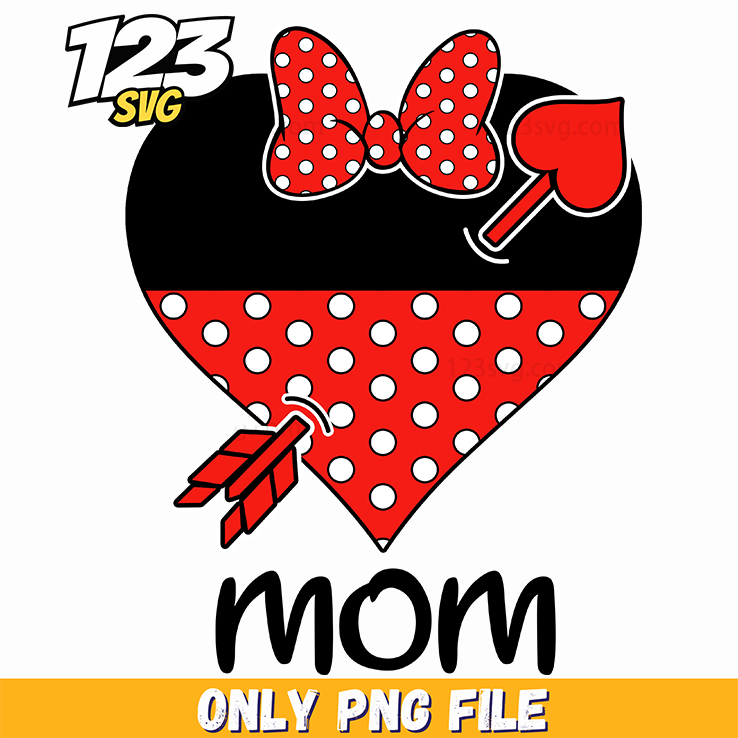 Mom Valentine Minnie Png, Minnie Valentine Png, Minnie Png Valentine - 123SVG Store