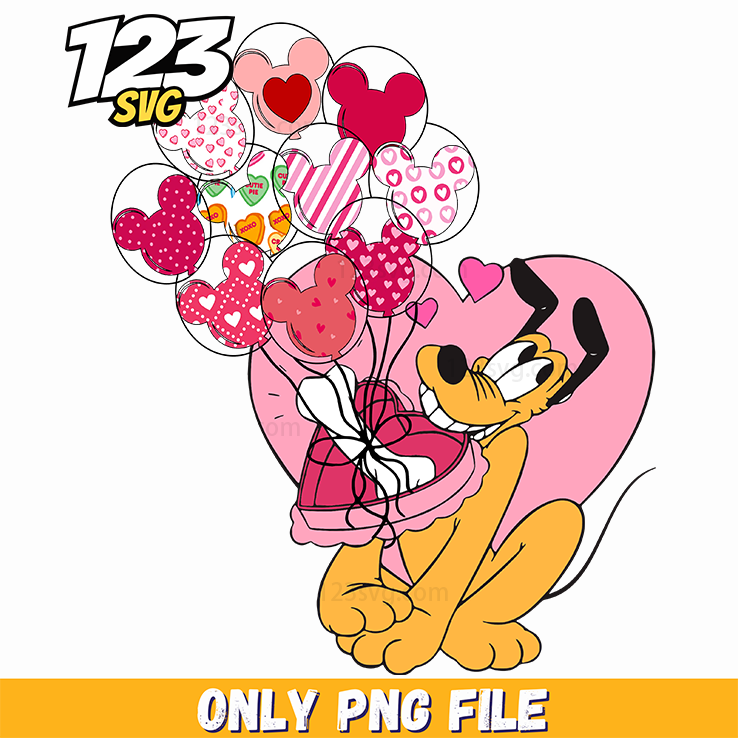 Pink Minnie Valentine PNG, pink minnie mouse valentine, valentine minnie mouse png - 123SVG Store