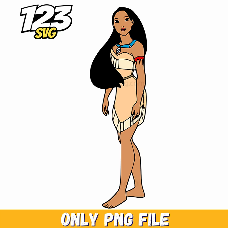 Pocahontas Full Body PNG, kpop cartoon png, demon idol png - 123SVG Store