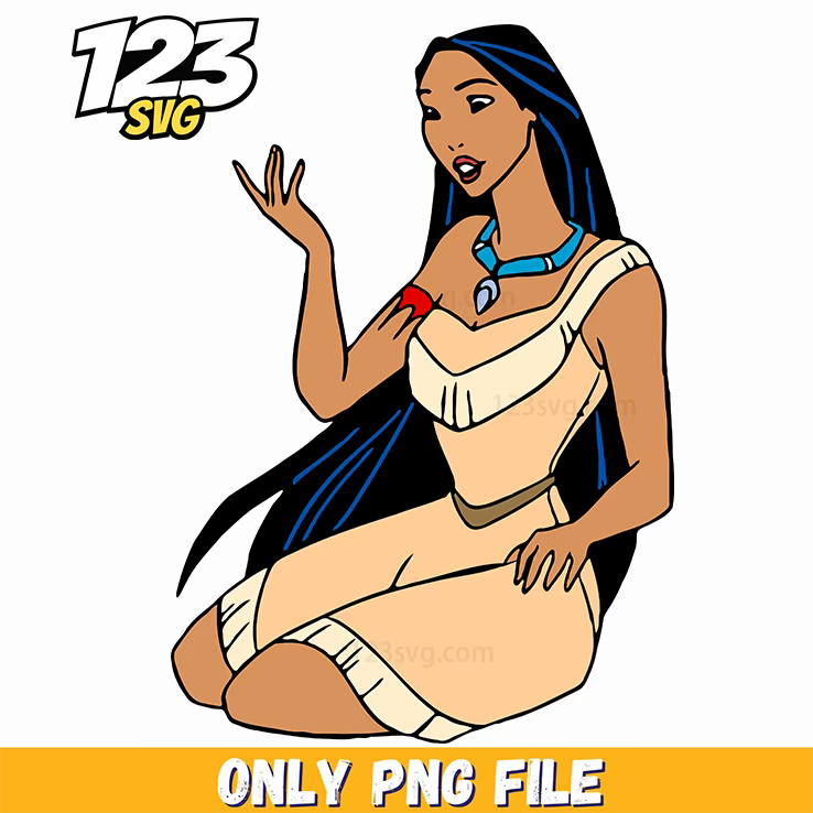 Pocahontas Hair Circle PNG, Pocahontas princess png, mickey disney characters png - 123SVG Store