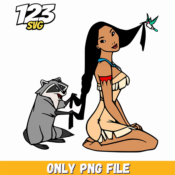 Pocahontas Running Pose PNG, korean cartoons png, spooky halloween png - 123SVG Store