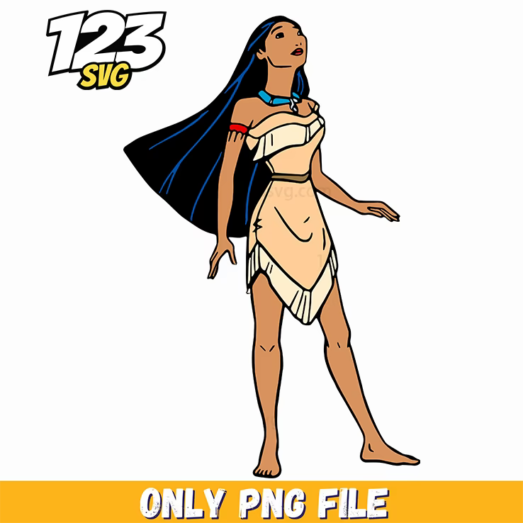 Pocahontas Sitting Art PNG, pocahontas sitting painting, pocahontas sitting illustration - 123SVG Store