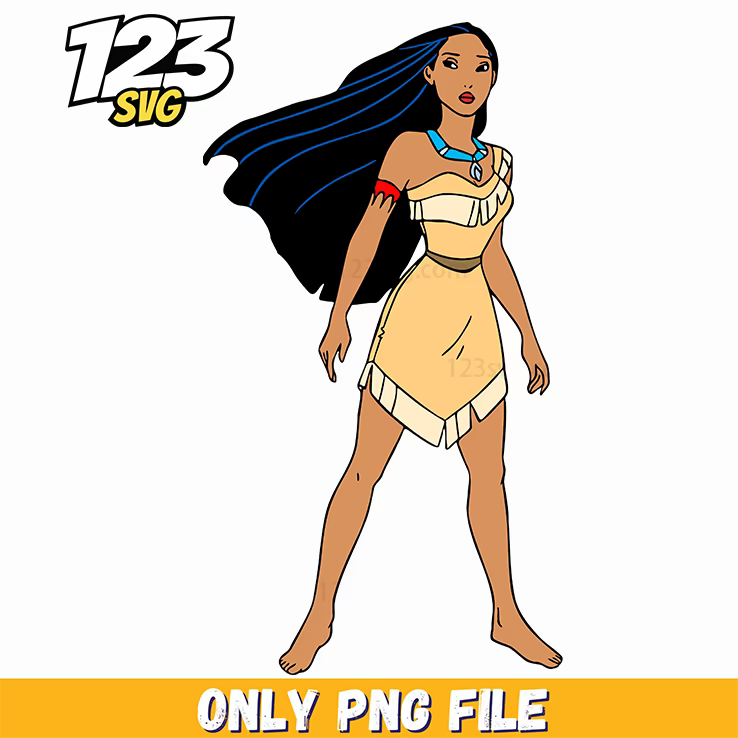 Pocahontas Sitting Pose PNG, kpop cartoon png, demon hunters png - 123SVG Store