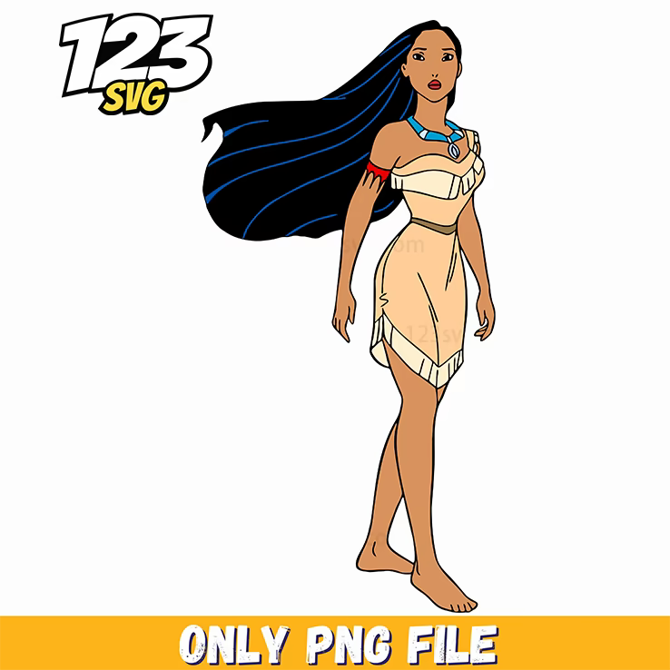 Pocahontas Standing Wind PNG, kpop cartoon png, korean cartoons png - 123SVG Store