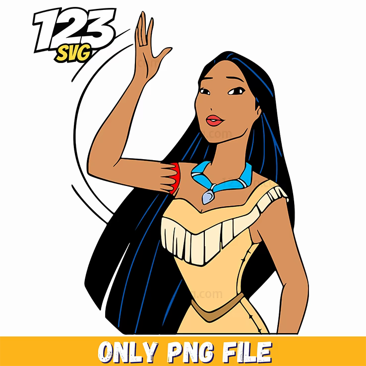 Pocahontas Winter Dress PNG, korean cartoons png, korean cartoons png - 123SVG Store