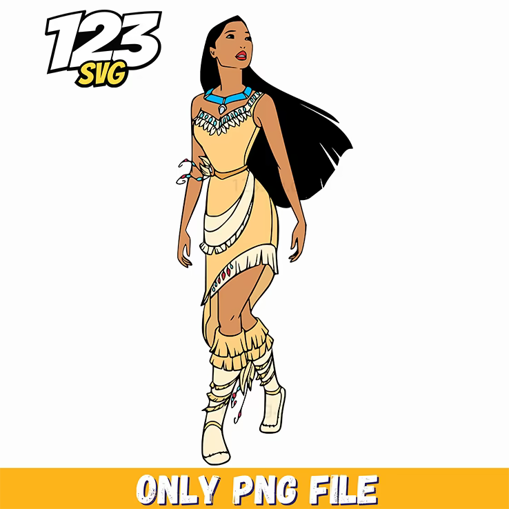 Pocahontas with Raccoon PNG, kpop cartoon png, kpop band mascot png - 123SVG Store