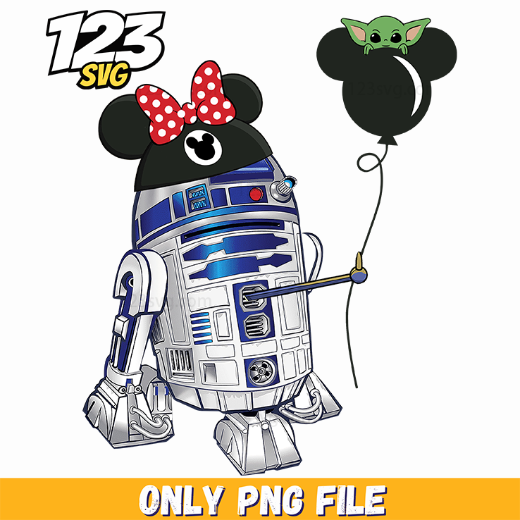 R2D2 Valentine Love PNG, r2 d2 valentine png, r2 d2 valentine day - 123SVG Store
