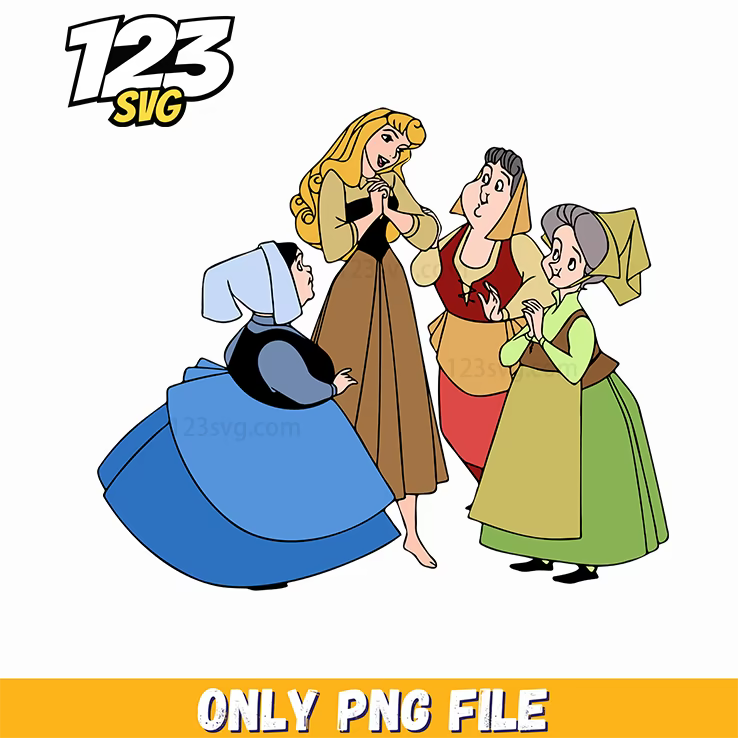 Sleeping Beauty Fairies PNG, Huntrix Halloween png, Chibi huntrix png - 123SVG Store