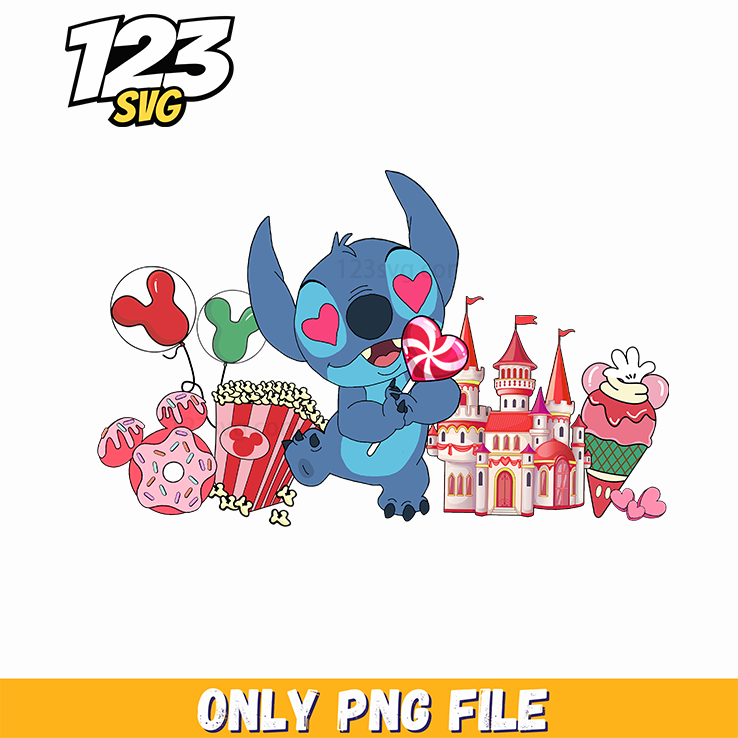 Stitch Valentine Disney PNG, disney stitch valentine, stitch valentine disney - 123SVG Store