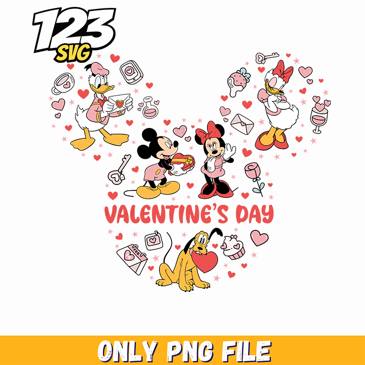 Valentine Mickey Mouse Png, valentine mickey mouse png images, mickey mouse png valentine day - 123SVG Store