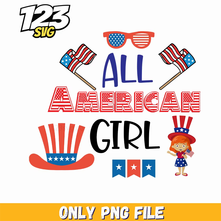 all american girl sunglasses flags uncle sam hat bunting little girl png, little american girl sunglasses, girl sunglasses with usa flag - 123SVG Store