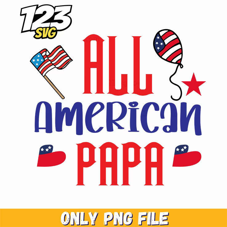 all american papa flag balloon us maps png, patriotic america map balloons, usa map balloons for party - 123SVG Store