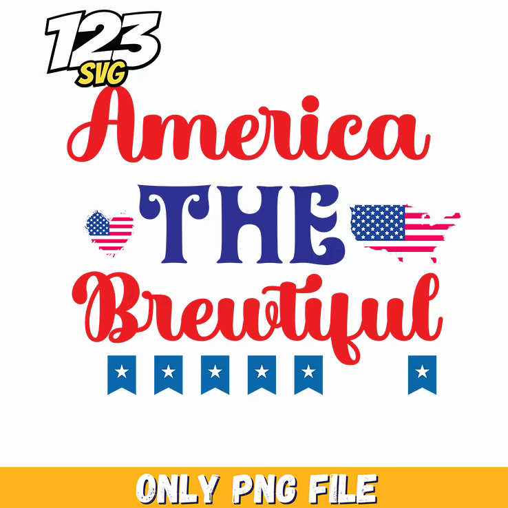 america the beautiful hearts us maps bunting png, us america maps beautiful hearts, america hearts us maps beautiful bunting - 123SVG Store