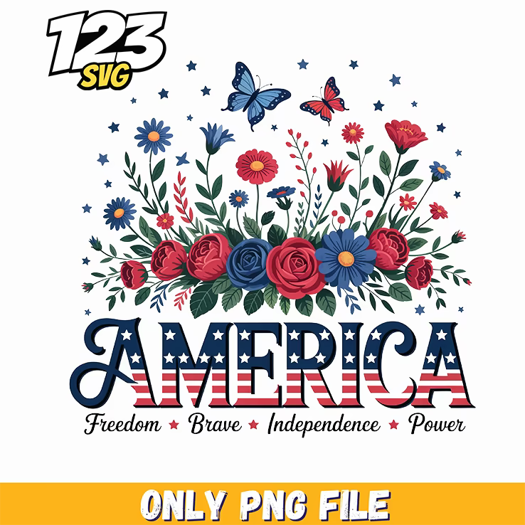 america wildflowers starry background sublimation png, christmas background png, christmas decor png - 123SVG Store