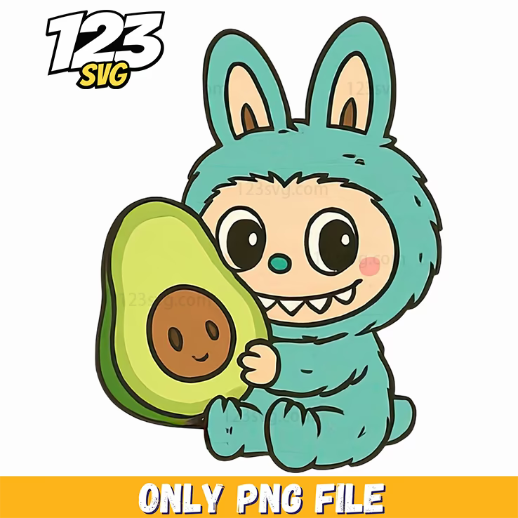 avocado labubu png, labubu avocado, labubu avocado png - 123SVG Store