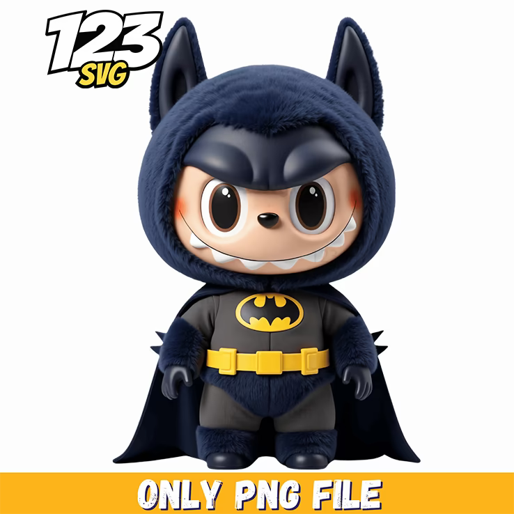 batman labubu png, batman labubu, labubu batman - 123SVG Store