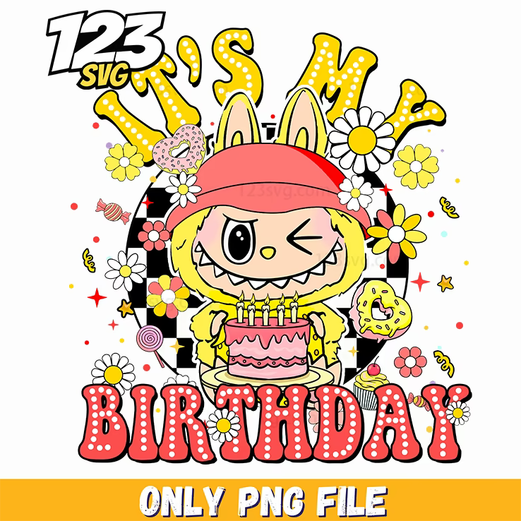 birthday girl labubu funny png, labubu funny png, labubu funny girl png - 123SVG Store
