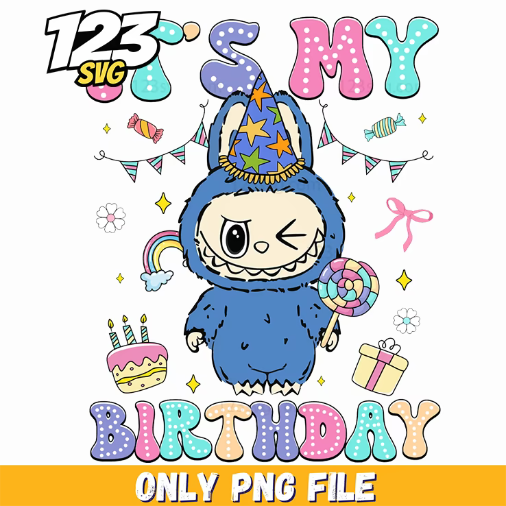 birthday labubu png, labubu birthday png, labubu png birthday images - 123SVG Store