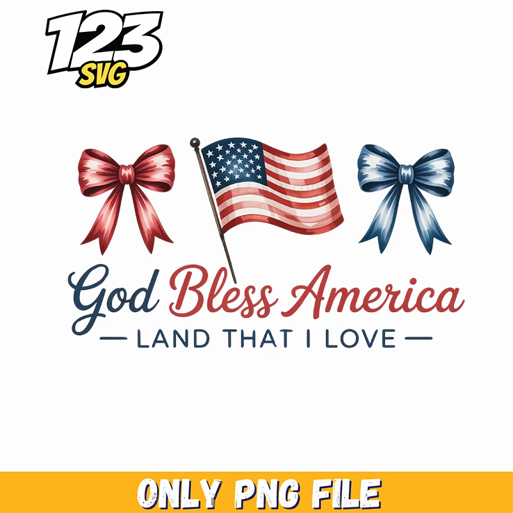 bless america waving flag background png, god bless america png, usa pride png - 123SVG Store