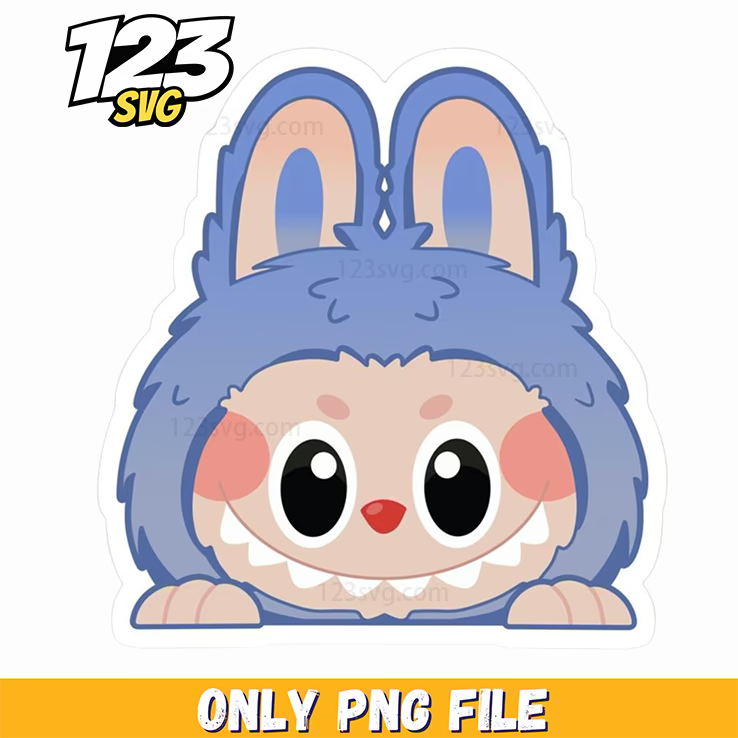 blue mini bunny png, blue bunny clipart, mini bunny clipart png - 123SVG Store