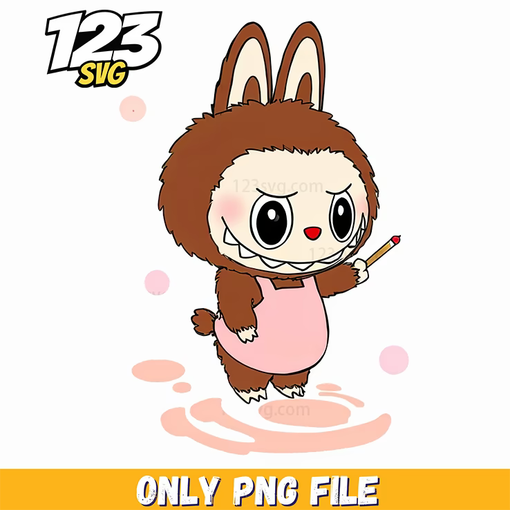 brown bunny labubu png, brown labubu png, brown labubu png - 123SVG Store