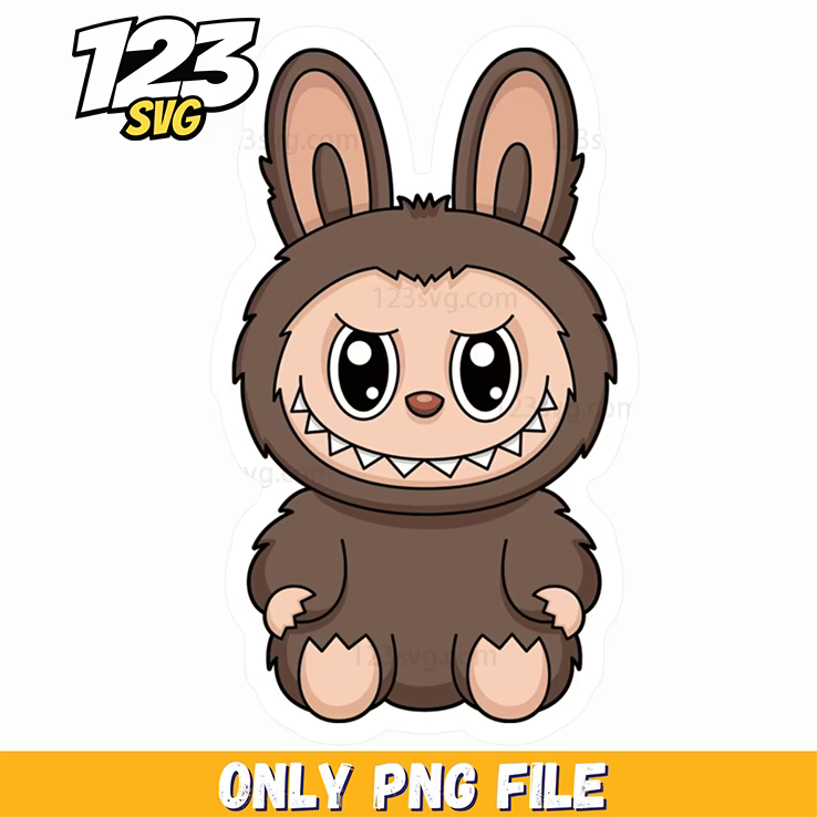 brown bunny labubu png, labubu png images, labubu png free download - 123SVG Store