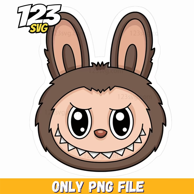 brown bunny sticker png, bunny sticker png, cute bunny sticker - 123SVG Store