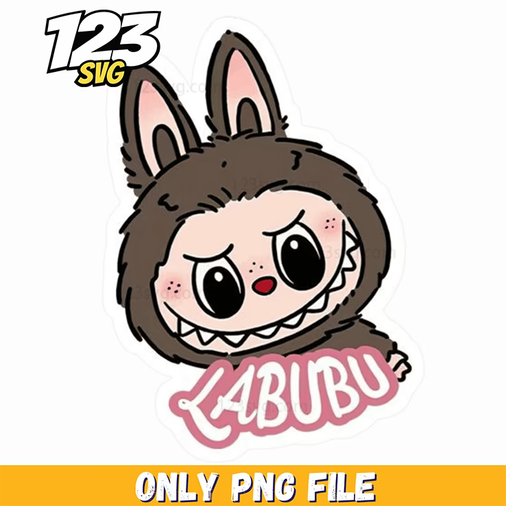 brown labubu sticker png, labubu sticker, labubu sticker png free download - 123SVG Store