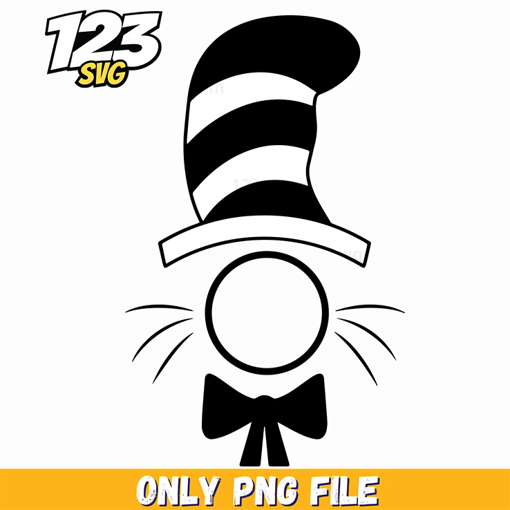 cat hat silhouette dr seuss png, hello kitty svg design, wicked quotes png - 123SVG Store