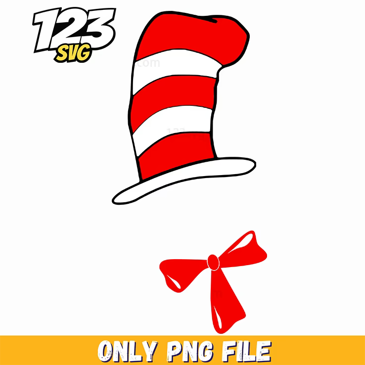 cat in the hat hat dr seuss png, wicked quotes png, movies png - 123SVG Store