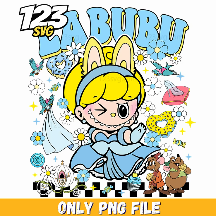 cinderella labubu png, labubu cinderella, cinderella labubu costume - 123SVG Store