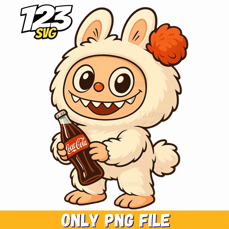 coca cola bunny labubu png, labubu png bunny, labubu bunny cartoon - 123SVG Store