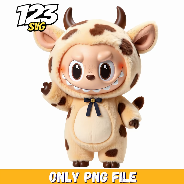 cow costume labubu png, labubu costume, labubu cartoon costume - 123SVG Store